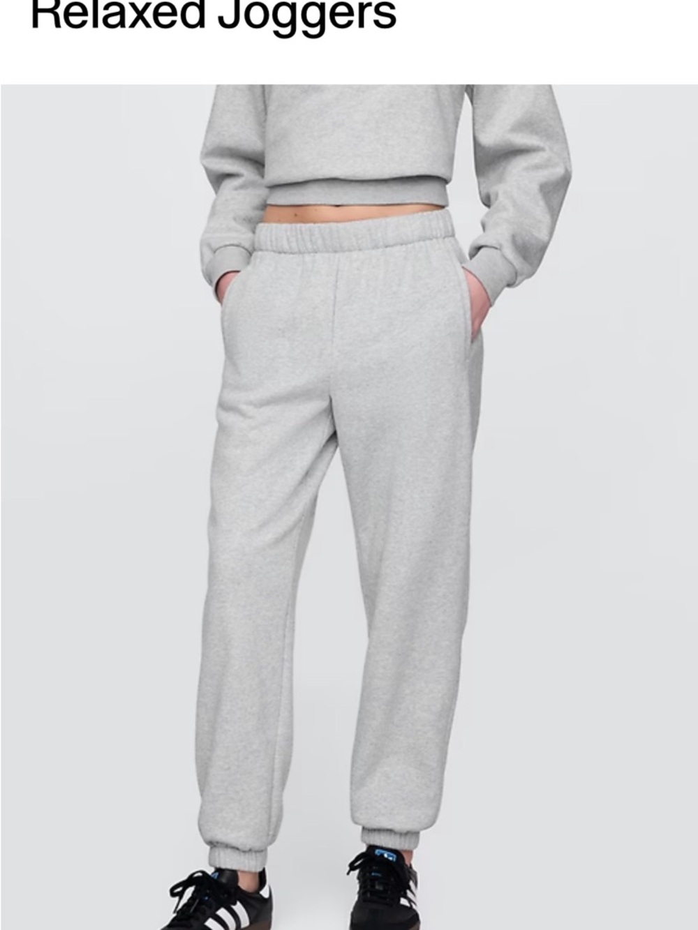 Gap Vintage Soft Relaxed Jogger Sweatsuit Set – Neutral / Size Small – Like New - Picture 2 of 7